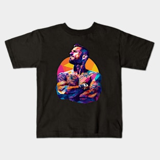 CM PUNK Lowpolly series 3 WWE Kids T-Shirt